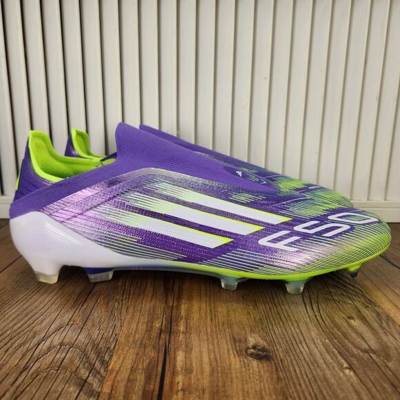 Adidas F50 Elite Laceless Firm Ground FG Mens Sz 13 Purple Soccer Cleats JH7628